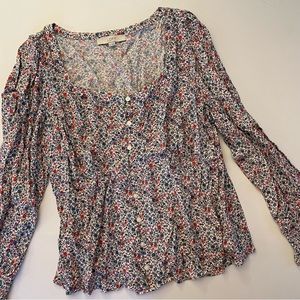 LOFT Floral Blouse